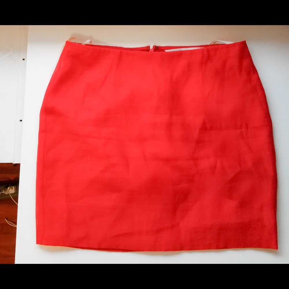 RED mini skirt
